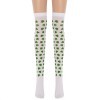 Green clover pattern party stockings stockings