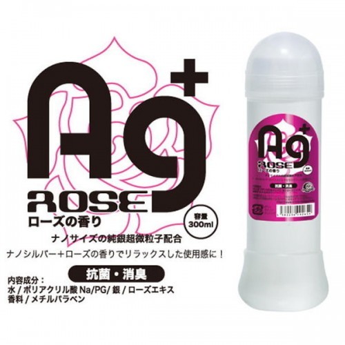 日本A-one．Ag 銀離子抗菌消臭潤滑液(300ml)-玫瑰芬芳