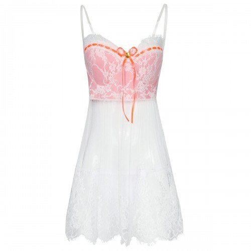 Lace sexy suspender skirt see-through nightdress