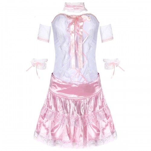 Pink and white maid clothes Ladies erotic lingerie Sexy pajamas Sexy lingerie