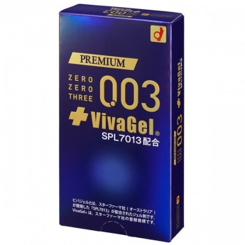 冈本Okamoto Premium 0.03 VivaGel 安全套 (10片)