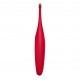 Satisfyer Twirling Fun Tip Vibrator - Lay-on Vibrator with Circulating Tip for Targeted Clitoris Stimulation and Erogenous Zones, Waterproof, Rechargeable (Poppy Red) 