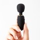Pocket Wand Mini Sized AV wand with the different head attachments (black)