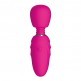 Pocket Wand Mini Sized AV wand with the different head attachments Hot Pink)