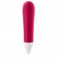 Satisfyer Ultra Power Bullet 3 Mini Bullet Vibrator - Clitoral Stimulator, Personal Massager, Flat Beveled Tip - Portable, Waterproof, Rechargeable, 9cm (Red) 